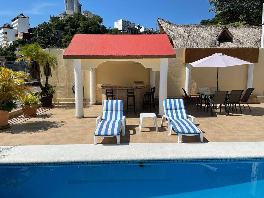 הוילה אקפולקו Blue Coast With Pool And Ocean View 10 To 35 P מראה חיצוני תמונה