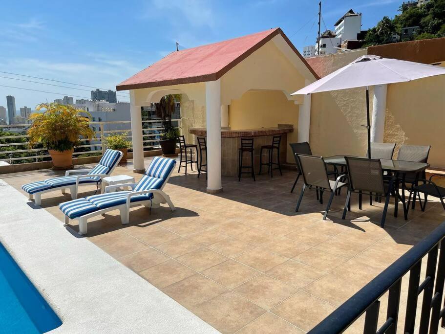הוילה אקפולקו Blue Coast With Pool And Ocean View 10 To 35 P מראה חיצוני תמונה