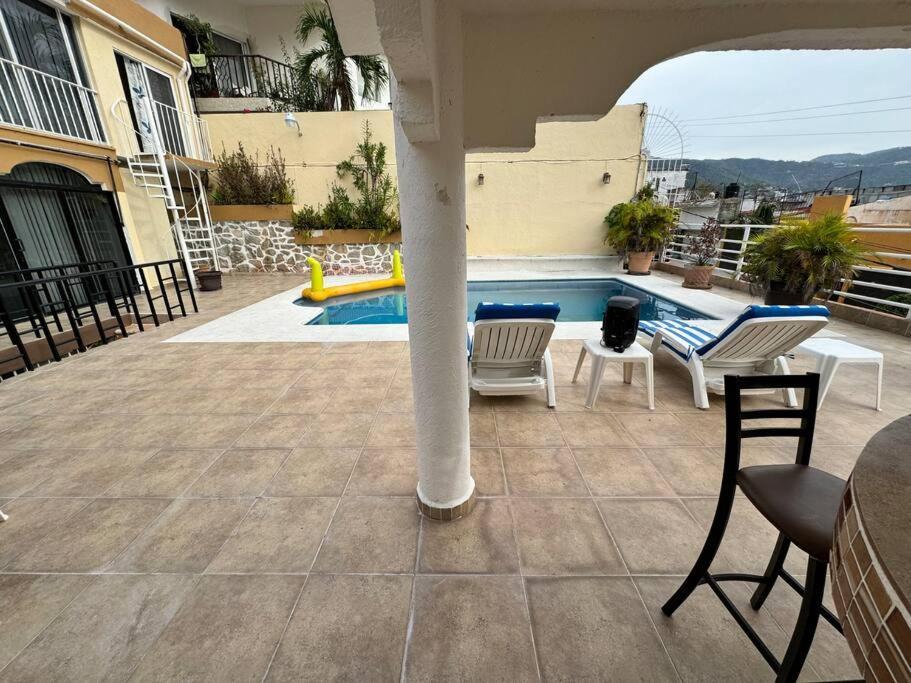 הוילה אקפולקו Blue Coast With Pool And Ocean View 10 To 35 P מראה חיצוני תמונה